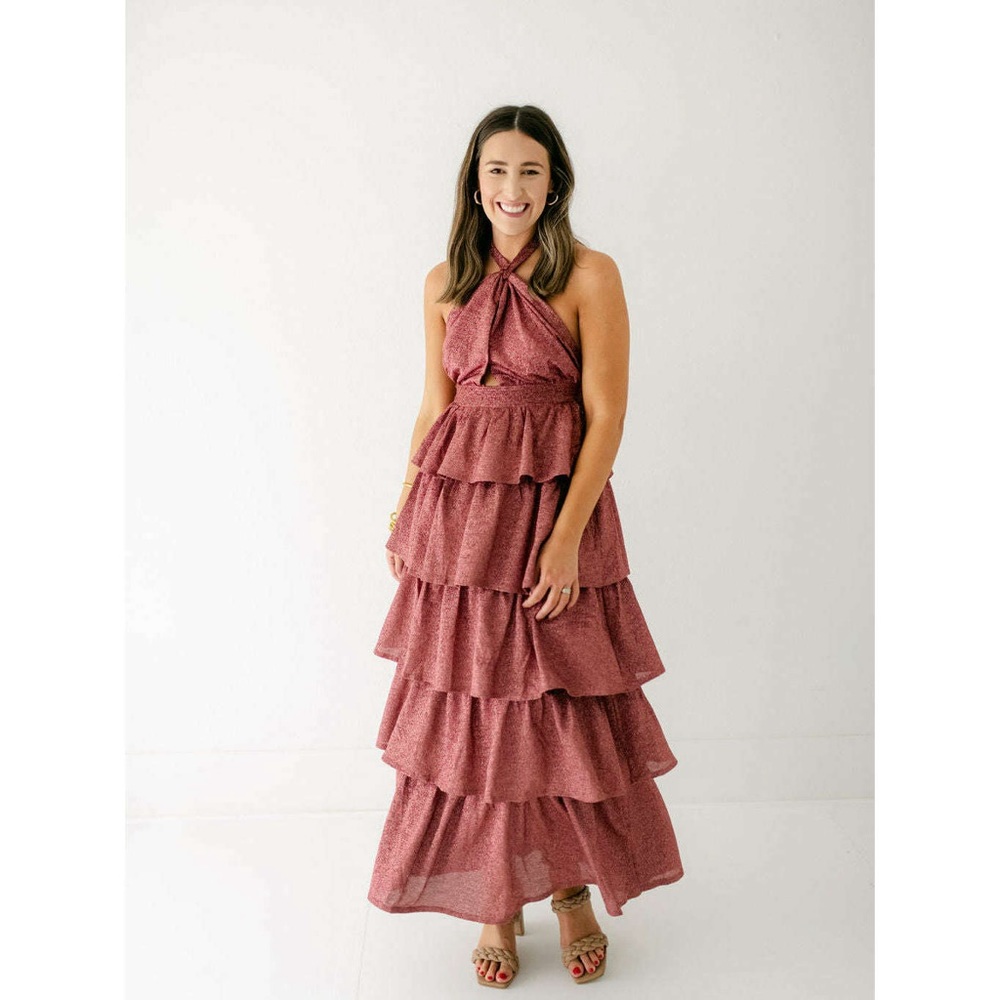 Buddy Love Talia valentine maxi dress XL NWT